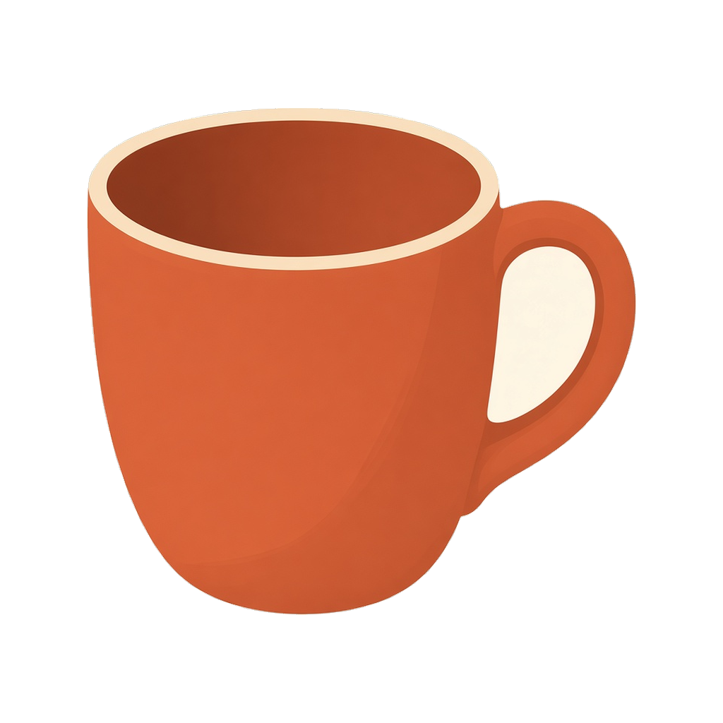 Illustration of a ceramic mug